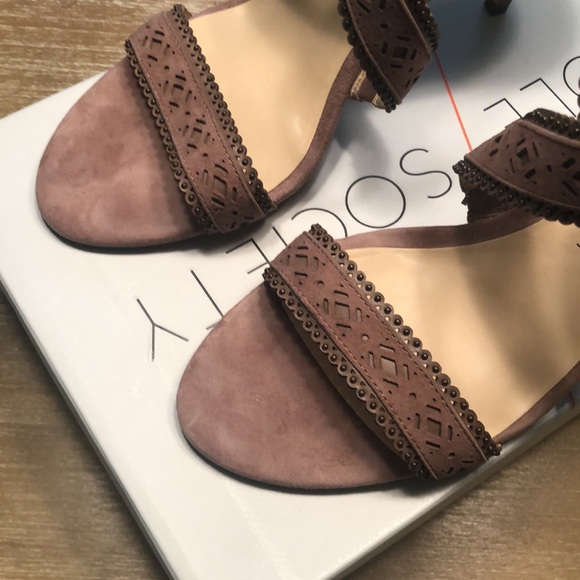 NWT Sole Society Mauve Venus High Heel Sandals size 10 M - Picture 10 of 11